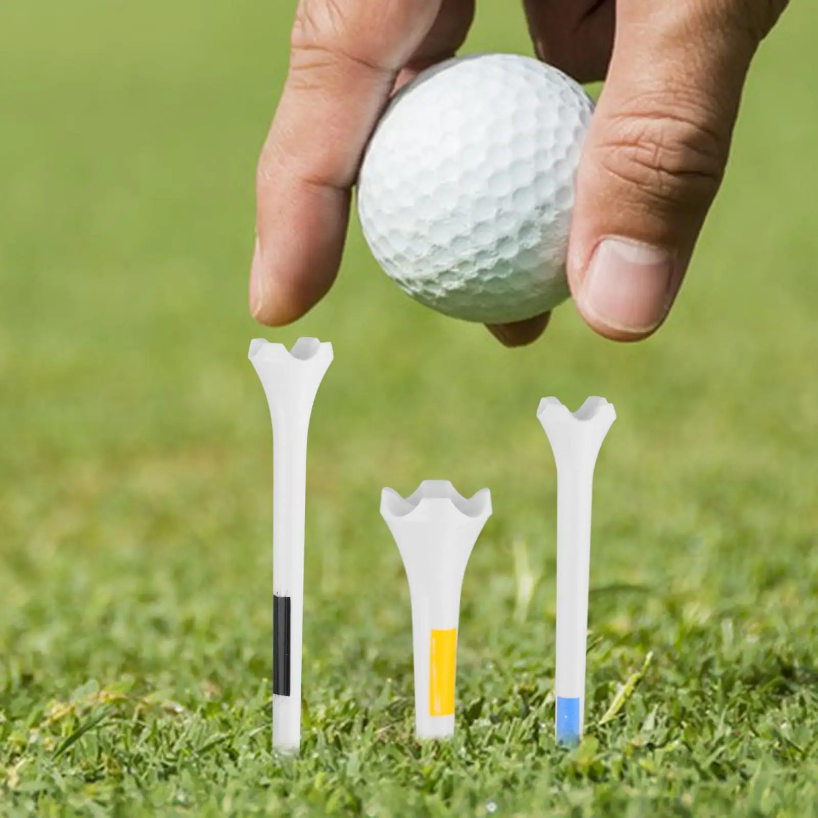 30Pcs Plastic Golf Tees Stable Unbreakable Sturdy Reusable Golf Accessories Golf