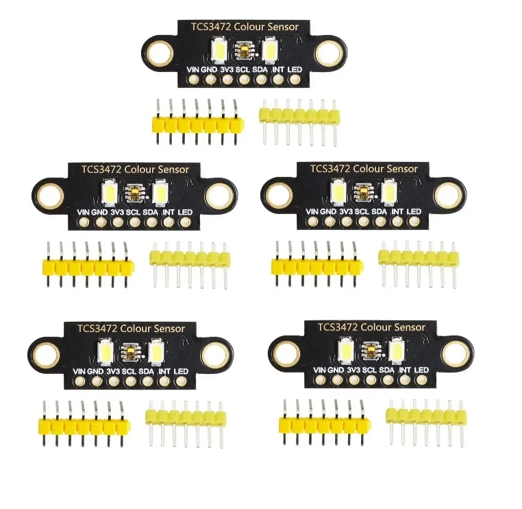 TCS3472 Color Sensor Recognition Module RGB IIC Color Light Sensor Development Board with IR Filter for Arduino STM32 30