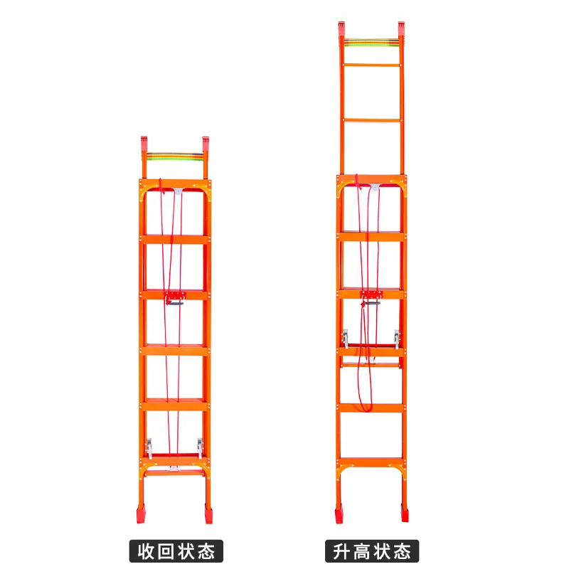 Single-sided telescopic ladder, straight ladder, two-section pumping, multi-function