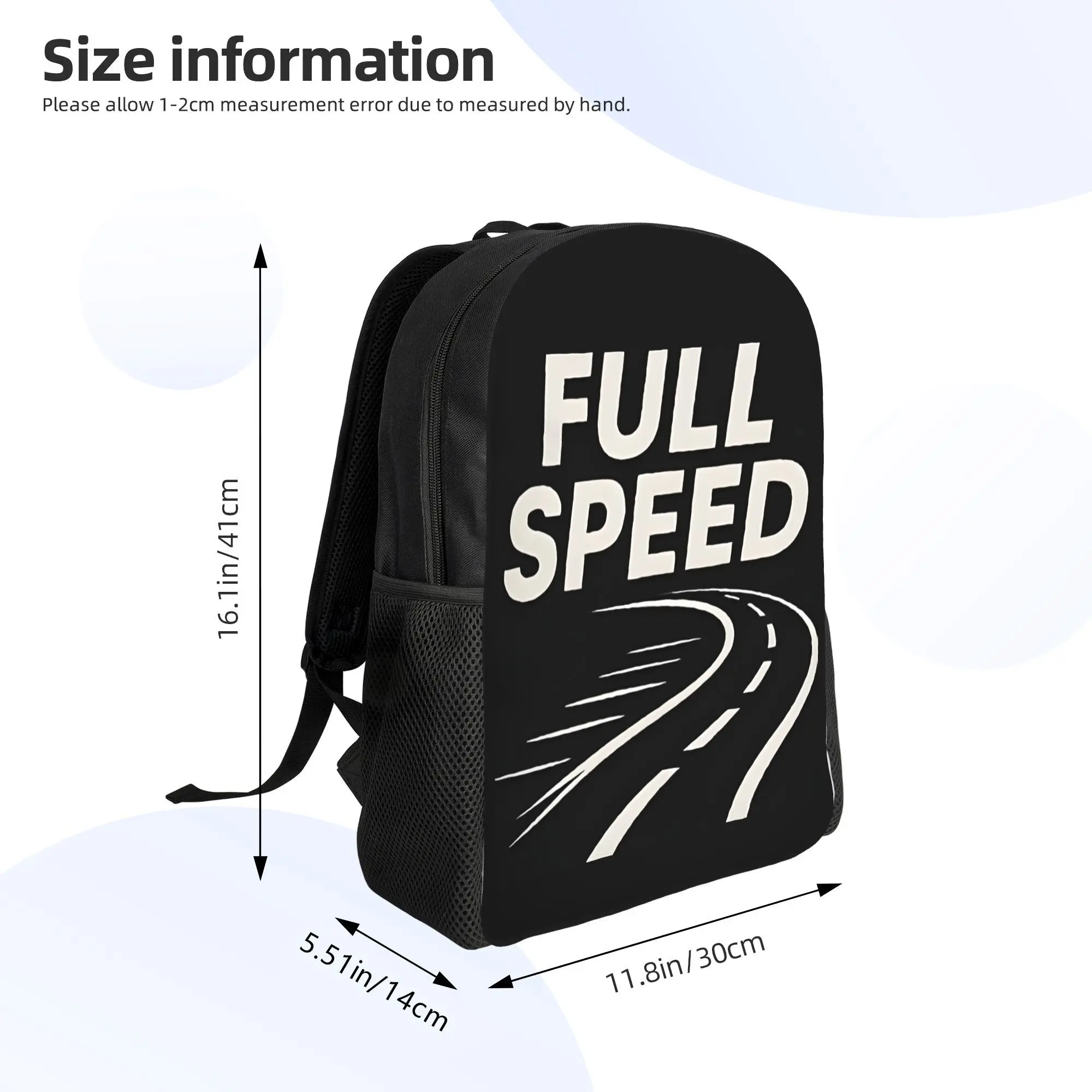 

1Pc of High-Speed Printed Design Backpack with Large Capacity, Perfect for Daily Commuting and School Use