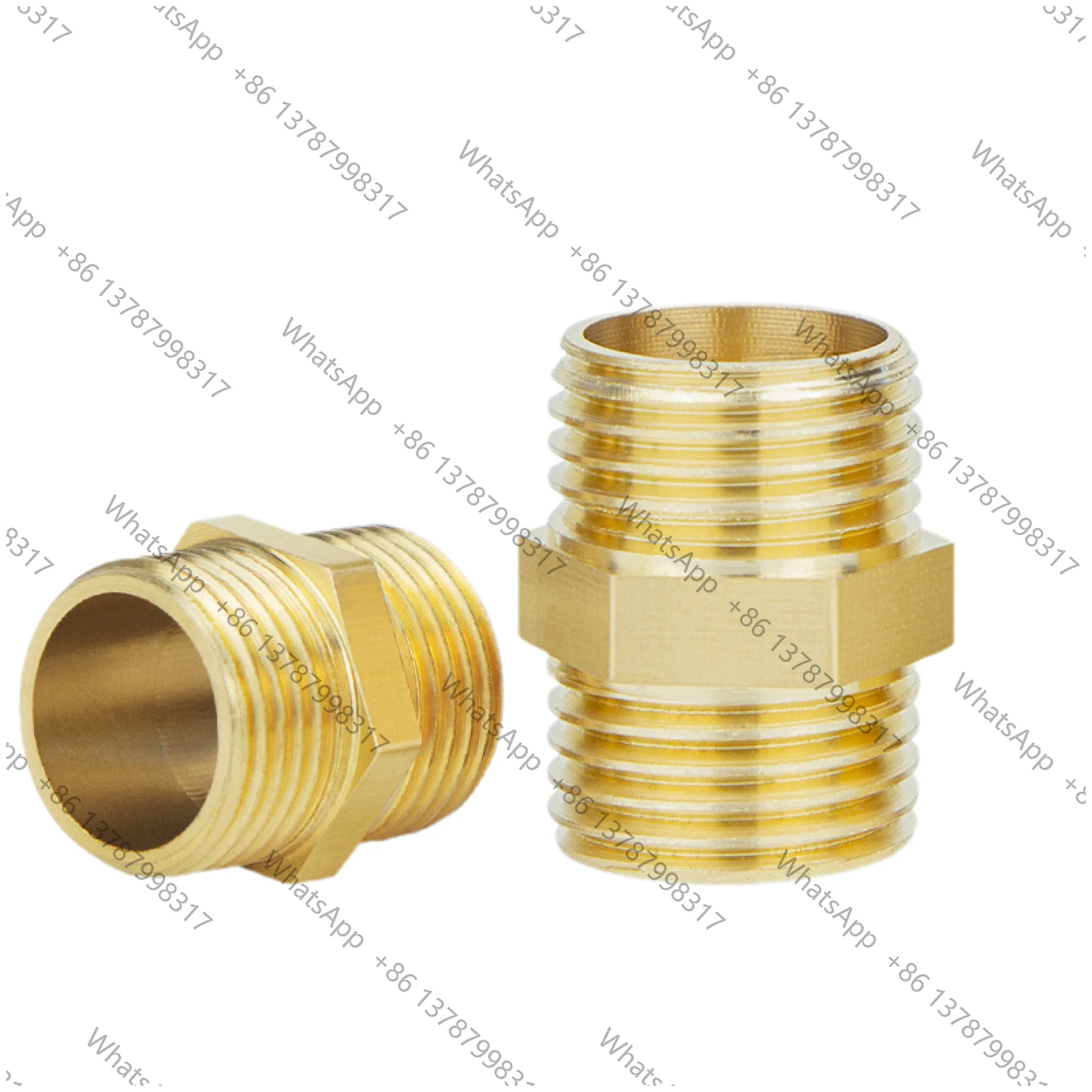 10 Pcs Brass Pipe Fitting Adapter 1/2 3/4 1/4 Inch Male to Female Threaded Connector Pipe Reducer Adapter for Size Conversion