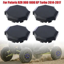 4pcs Black UTV Tire Wheel Hub Center Caps for Polaris RZR 900 1000 XP Turbo 2014-2017