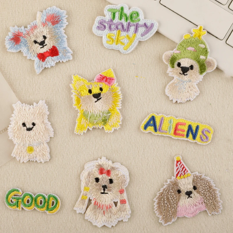 

Красивые животные, нашивки для ручного шитья, нашивка для вышивки, железный значок для сумки, аксессуары для одежды, сделай сам, хит продаж, ткань