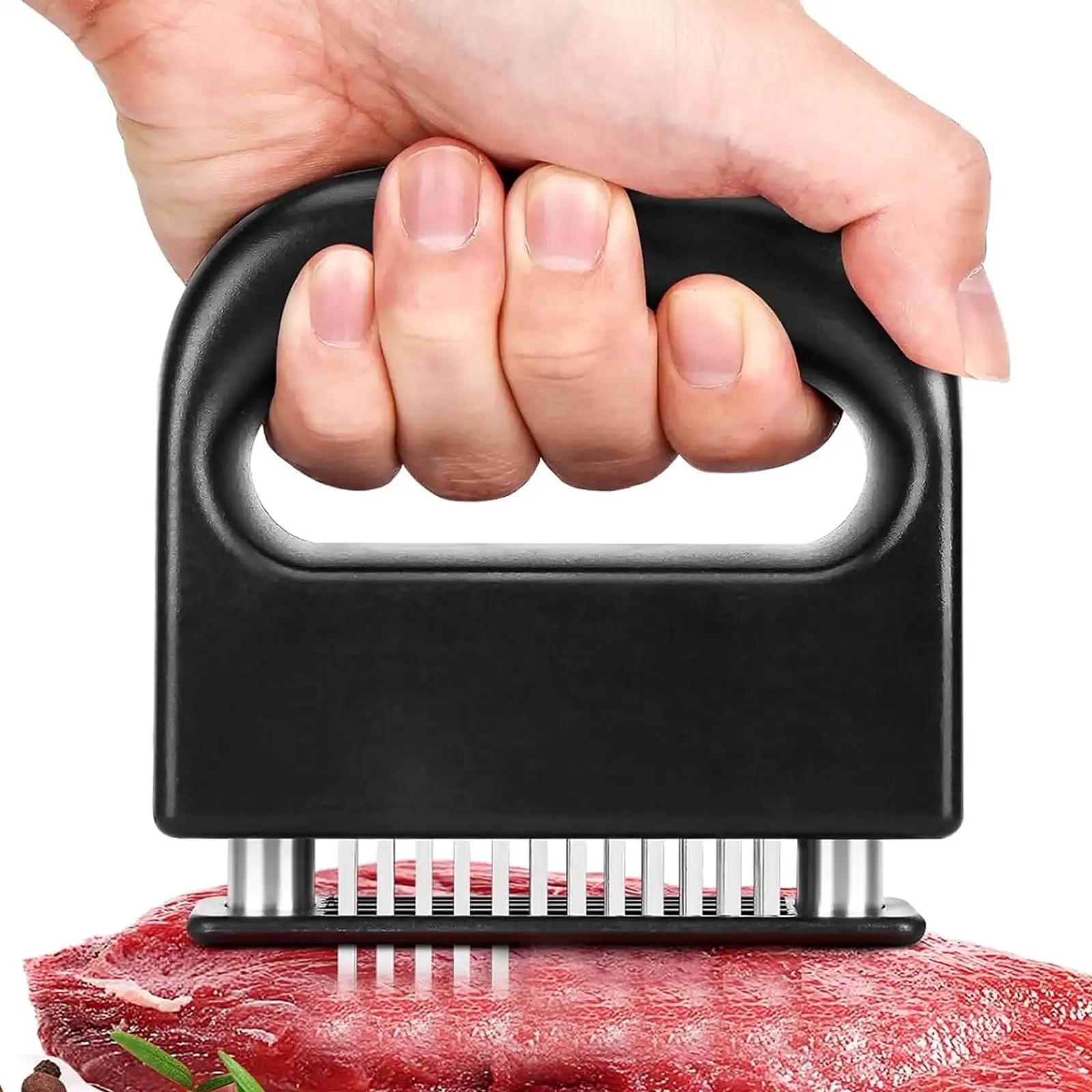 

Meat Tenderizer, 48 Stainless Steel Sharp Needle Blade, Cooking Tool for Tenderizing Beef,Turkey,Chicken,Steak,Pork,Fish