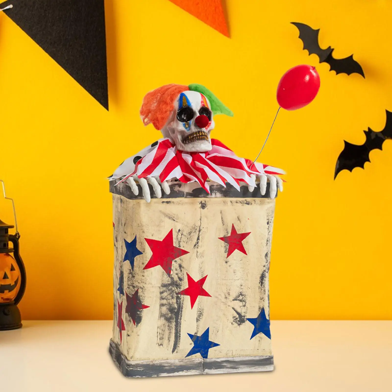 Animated Clown in Box Bar Scene Layout Party Supplies Decorative Halloween