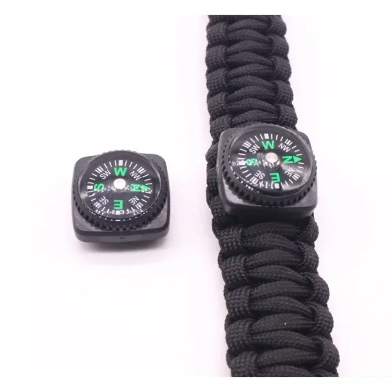 Boussole, Paracorde, Bracelet, Accessoires Spéciaux pour Alpinisme, Camping, Kit de Paracorde de Survie en Plein Air, 1Pc, 4Pcs