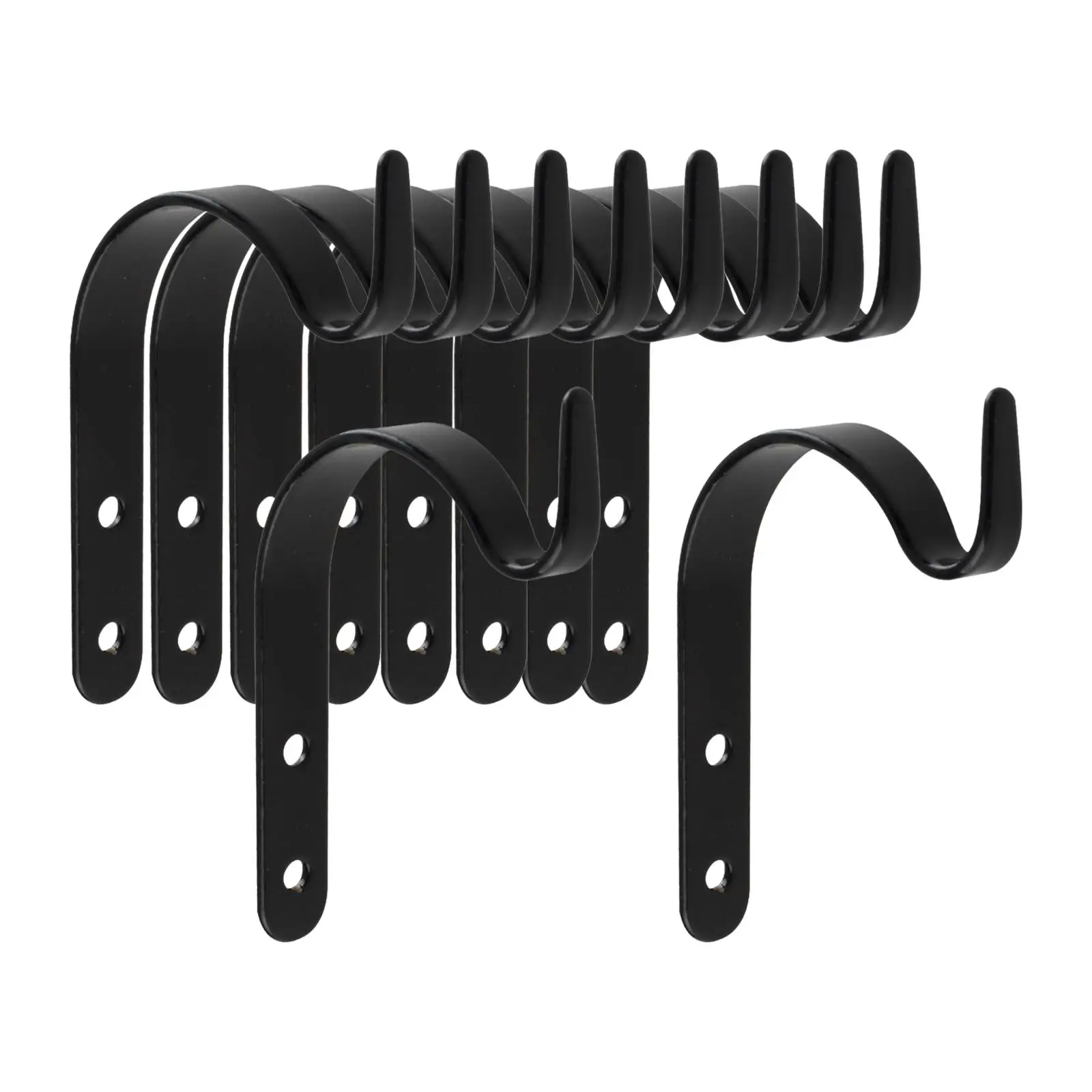 Outdoor Wall Plant Hook Metal Hanging Basket Bracket Rust Resistant Holder for Pots Lanterns and Bells