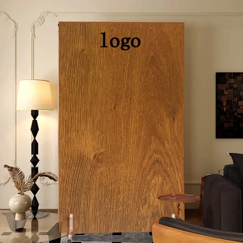 Solid wood screen partition living room clothing store movable background panel entrance entrance screen blocking decorative par