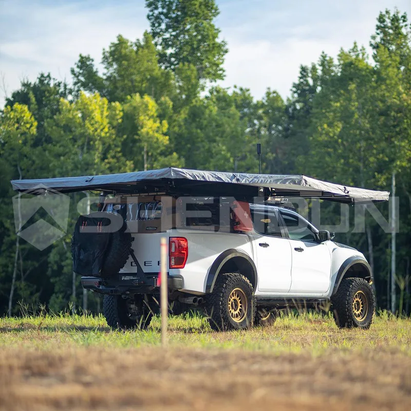 

ShenDun 4x4 OEM/ODM 4wd Foxwing 270 Degree Awning 270 Free Standing Car Awning 270 Degree For Camping Custom