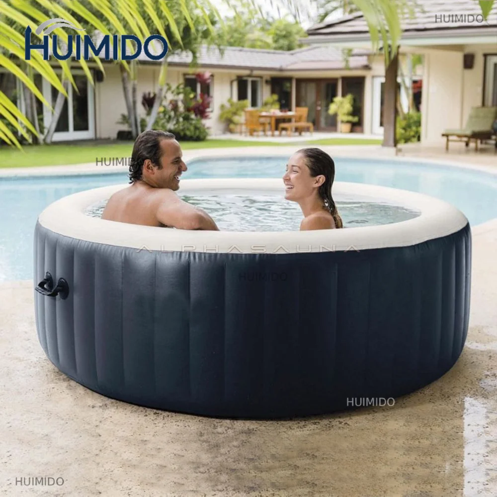 Popular Inflatable Hot Tub 4 Person Round Outdoor Sauna Sex Massage 4 Person Garden Leisure Spa Hot Tub Inflatable