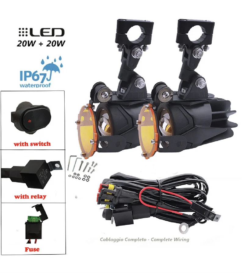 Applicable to BMW Waterbird R1250GS1200GSADV motorcycle modified LED fog lamp headlight auxiliary headlight