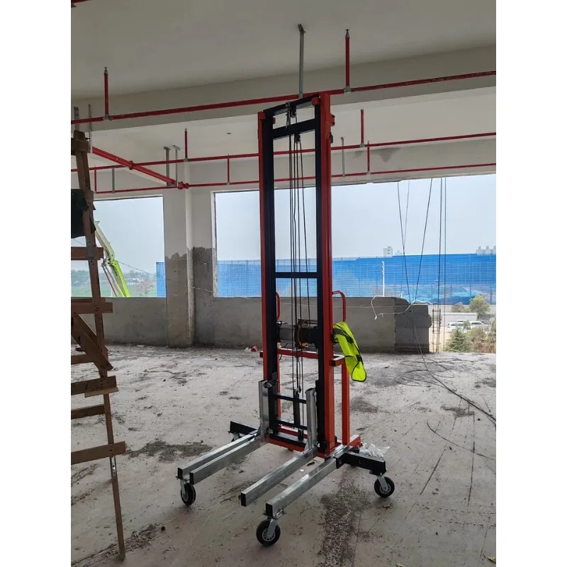 Вентиляционный канал 220 В, электрический подъемный кран, противопожарная защита, монтажный подъемник для кондиционирования воздуха, платформа с двумя рычагами