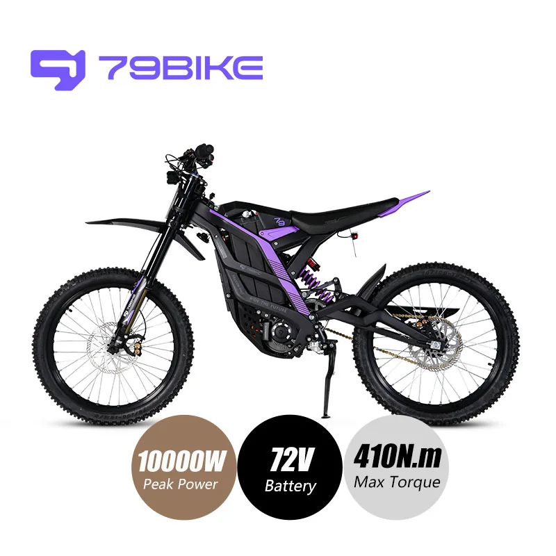 For 79Bike Falcon PRO 4000W Off-Road Adult Electric Dirt Bike 72V 35Ah 120Km Long Range 80Km/H Top Speed Light Racing Brushless