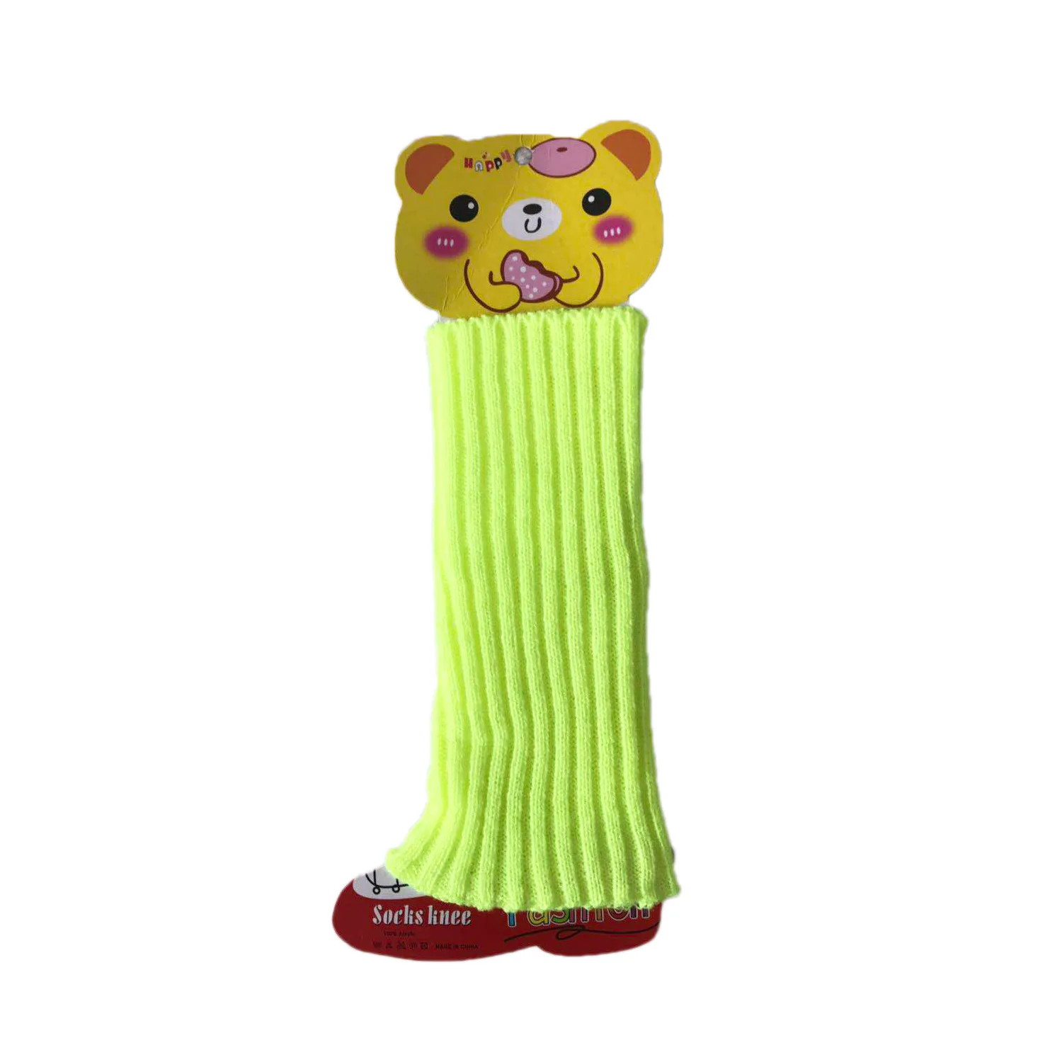 1 Paar Bonbonfarbene Kinder-Beinstulpen Koreanischer Süßer Kinder-Strickfußüberzug Mädchen Lolita-Stil Einfarbige Warme Elastische Röhrensocken – Detail 14