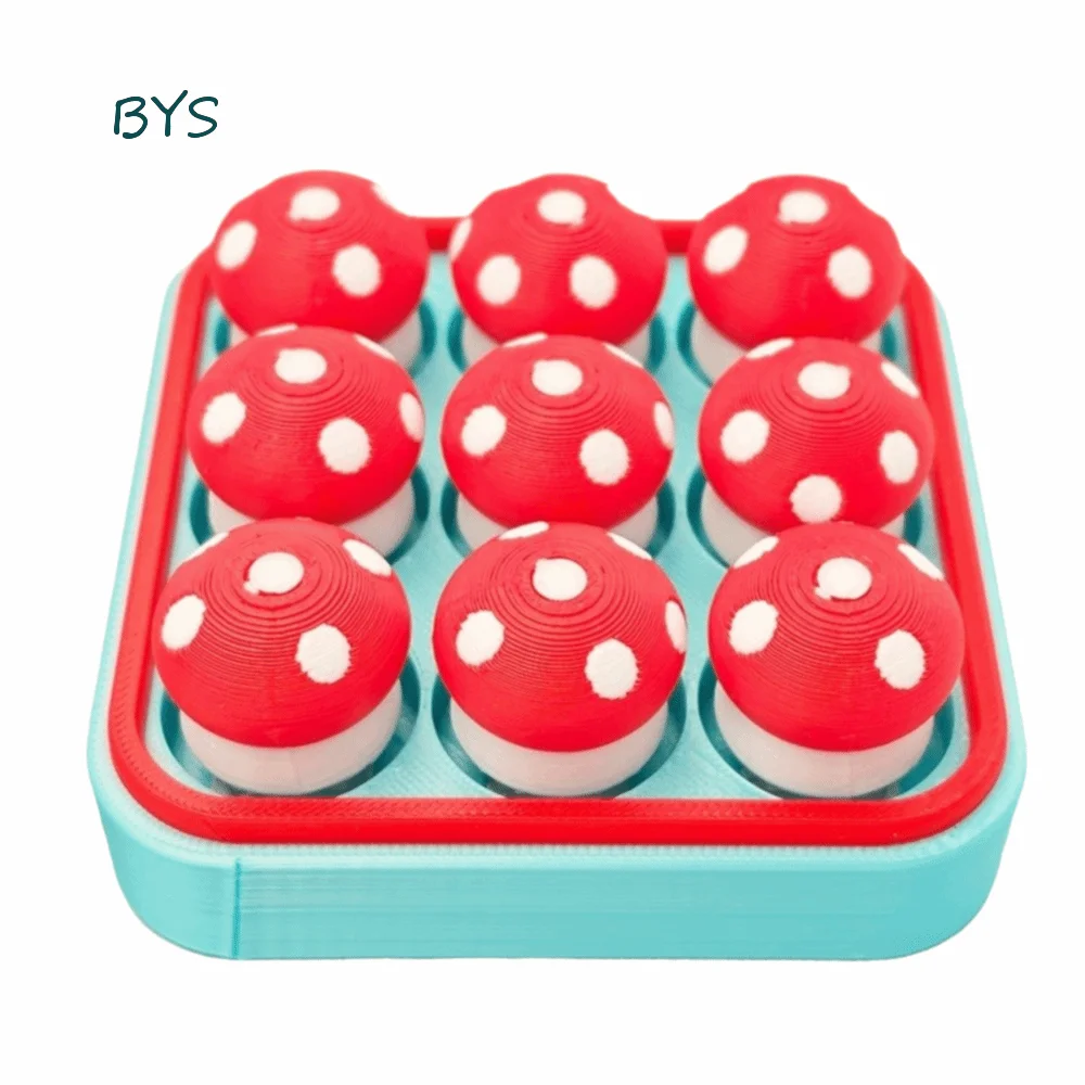 New Mushroom Finger Button Clicker Clicking Pressure Cute Clicker Fidget Finger Button Fidget Office Relaxation