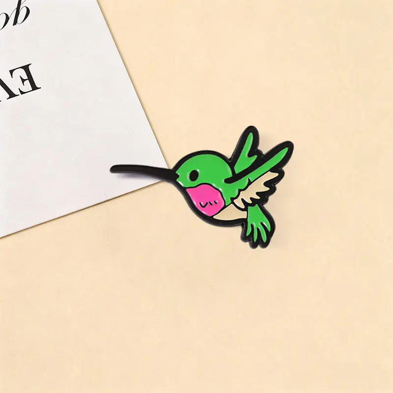 Spanische Schmetterlings-Zitat-Abzeichen, Kolibri, lustige Insekten-Humor-Emaille-Pins, Cartoon-Insekten-Tier-Revers-Broschen, Accessoire-Geschenk – Detail 4