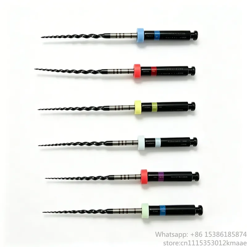 Vequyn Black Endo Files Rotary Files Heat Activated Combine Flexibility and Cutting Force NITI Files