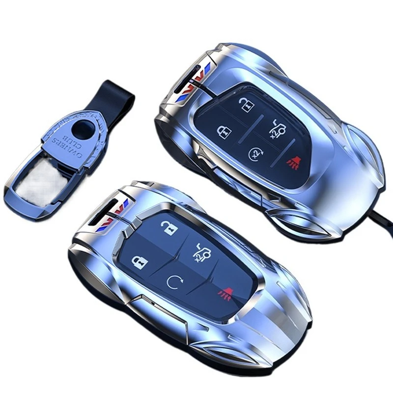 

Premium Zinc Alloy Key Cover Case for Cadillac CT5/XT5/XT4/XT6/CT6/CT4/ATS-L - Protective Key Fob Shell Keybag Keychain