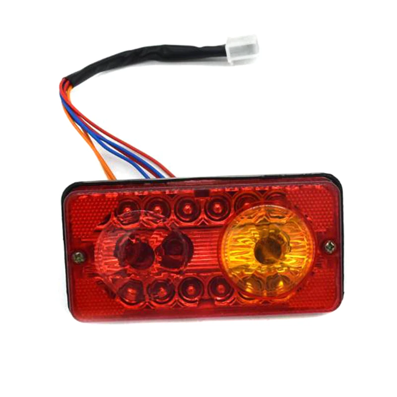 12V DC LED Rear Tail Lights Brake Turn Signal Reverse Lamp For Electric-Tricycle