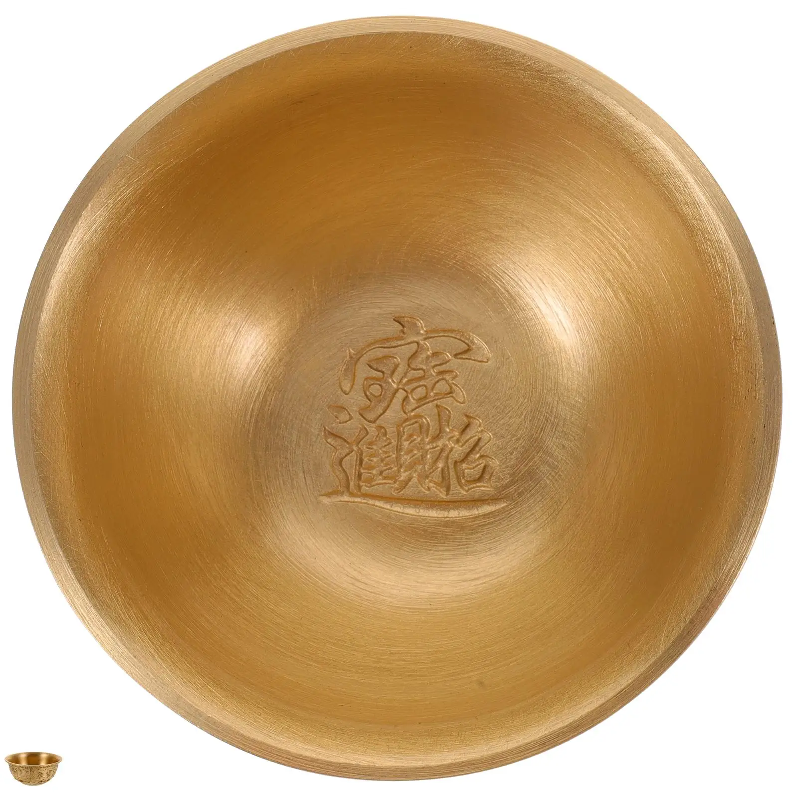 

Cornucopia Ornament Crafting Treasure Bowl Brass Wealth Basin Halloween Decor Office Ancestral