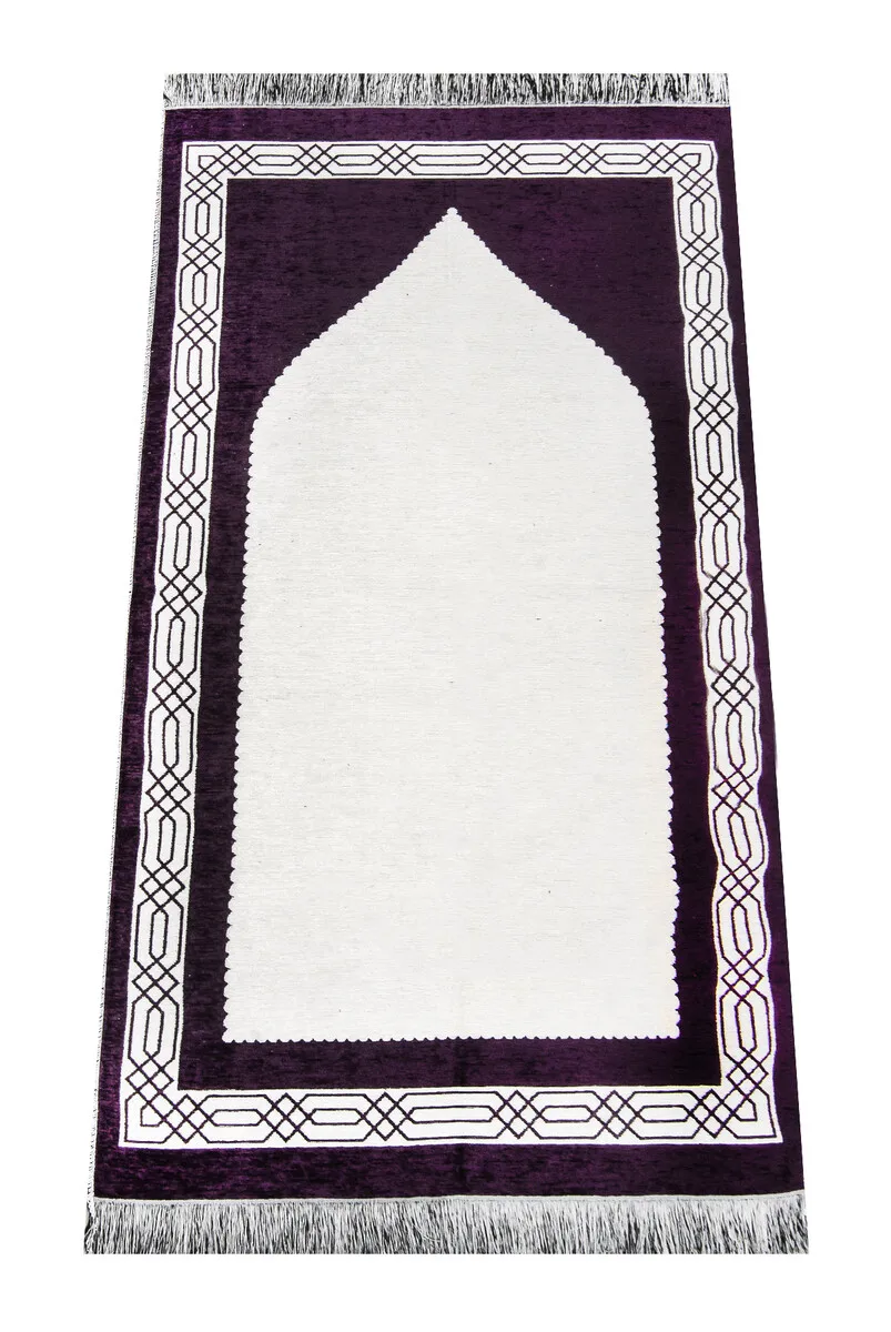 

Dome Patterned Şönil Stecade Bordeaux Muslim Islam Sheet Prayer Mat Holy Quraan Islamic Mats