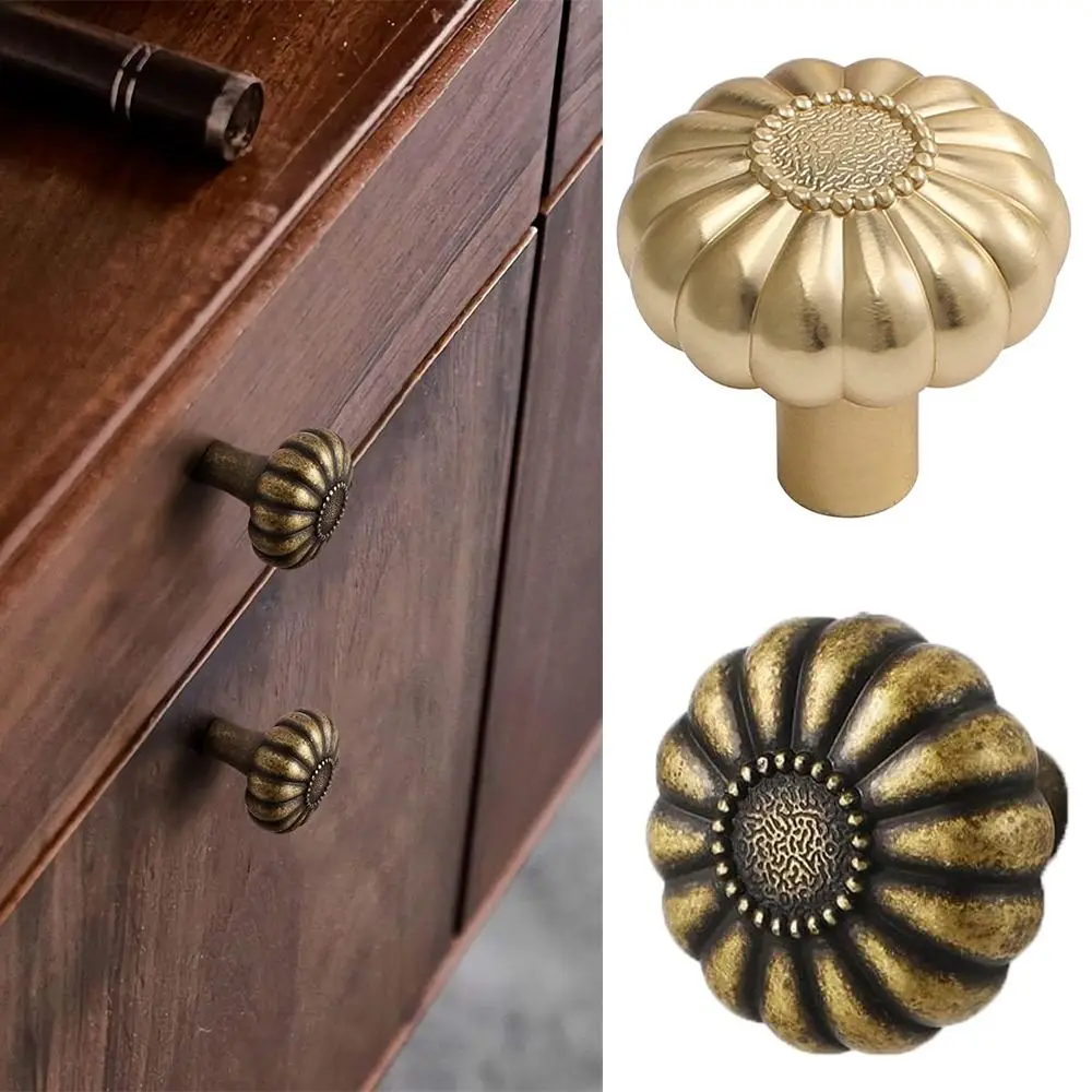 الرجعية مع قاعدة العتيقة النحاس مقابض خزانة سبائك الزنك الأجهزة مقابض درج يسحب خزانة الحمام #1