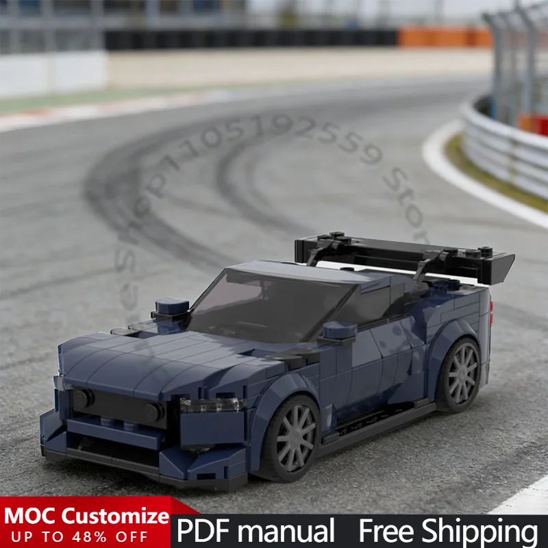 

325 PCS Race Car Building Kit Racing-Inspired Car MOC Customize Modular Building Block Kids Brick Simple DIY Festival Toy Gift