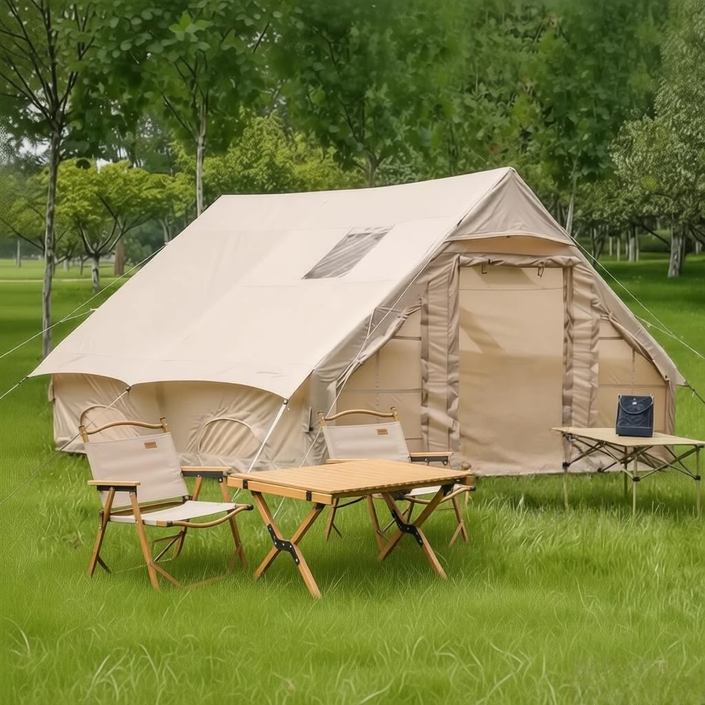 

Innovative Design Premium Quality Breathable Mesh Wind Resistant Inflatable House Tent for Luxury Hotel Resort and Safari