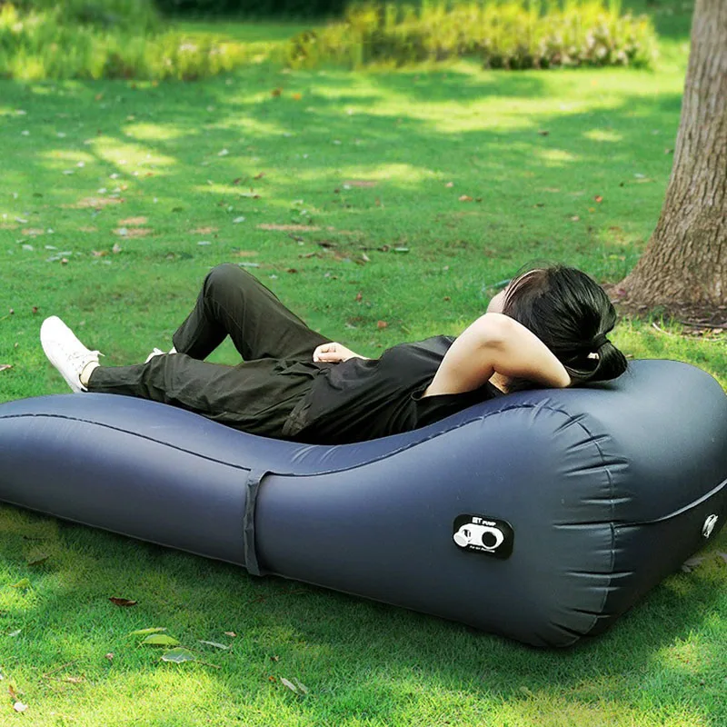 Rechargeable Outdoor Portable One-Click Automatic Inflatable Sofa Bed Home Travel Camping Inflatable Portable Folding Lazy Sofa