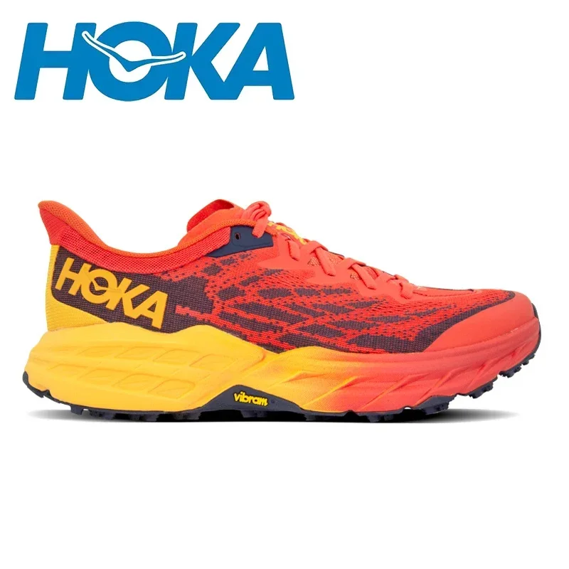 Hoka One One SPEEDGOAT 5 Men Road Trail Running Shoes Abrasion Resistance Cushioning Outdoor Jogging Sneakers