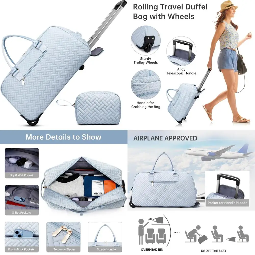 

Женская дорожная спортивная сумка с отделением для обуви, ночная сумка Weekender Carry-On, сумка для туалетных принадлежностей в комплекте, спортивная сумка для мокрого снаряжения