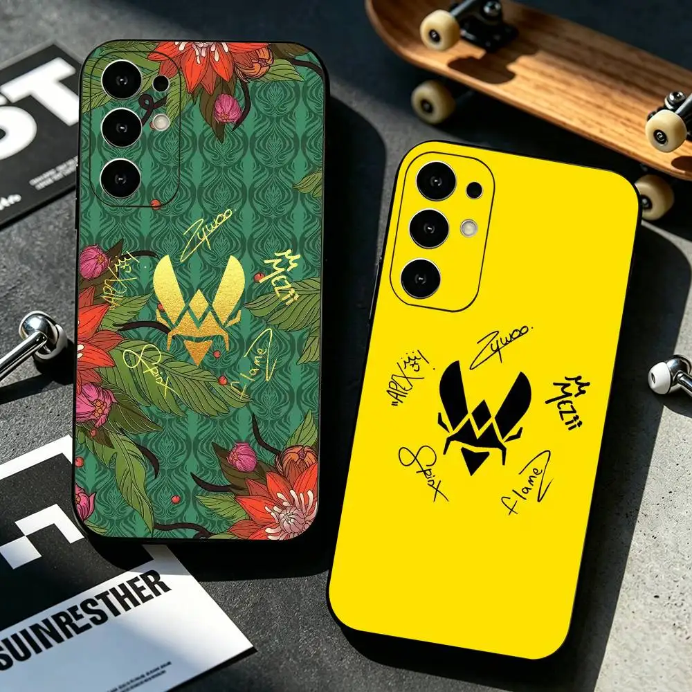 CS2 Game V-Vitality Team Phone Case Black Silicone Soft For Samsung S25,S24,S21,S22,S23,S30,Ultra,S20,Plus,Fe,Lite