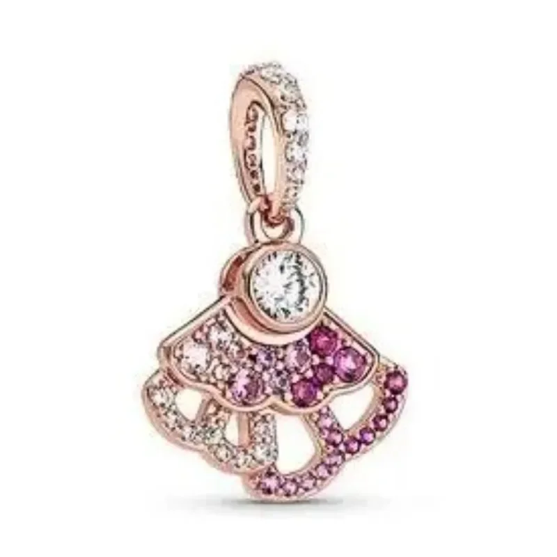 Breloques en argent regardé 925 pour femme, tortue, fleur, étoile, animal, cœur, arbre généalogique, perle, bracelet Pandora bricolage, cadeau de bijoux, original