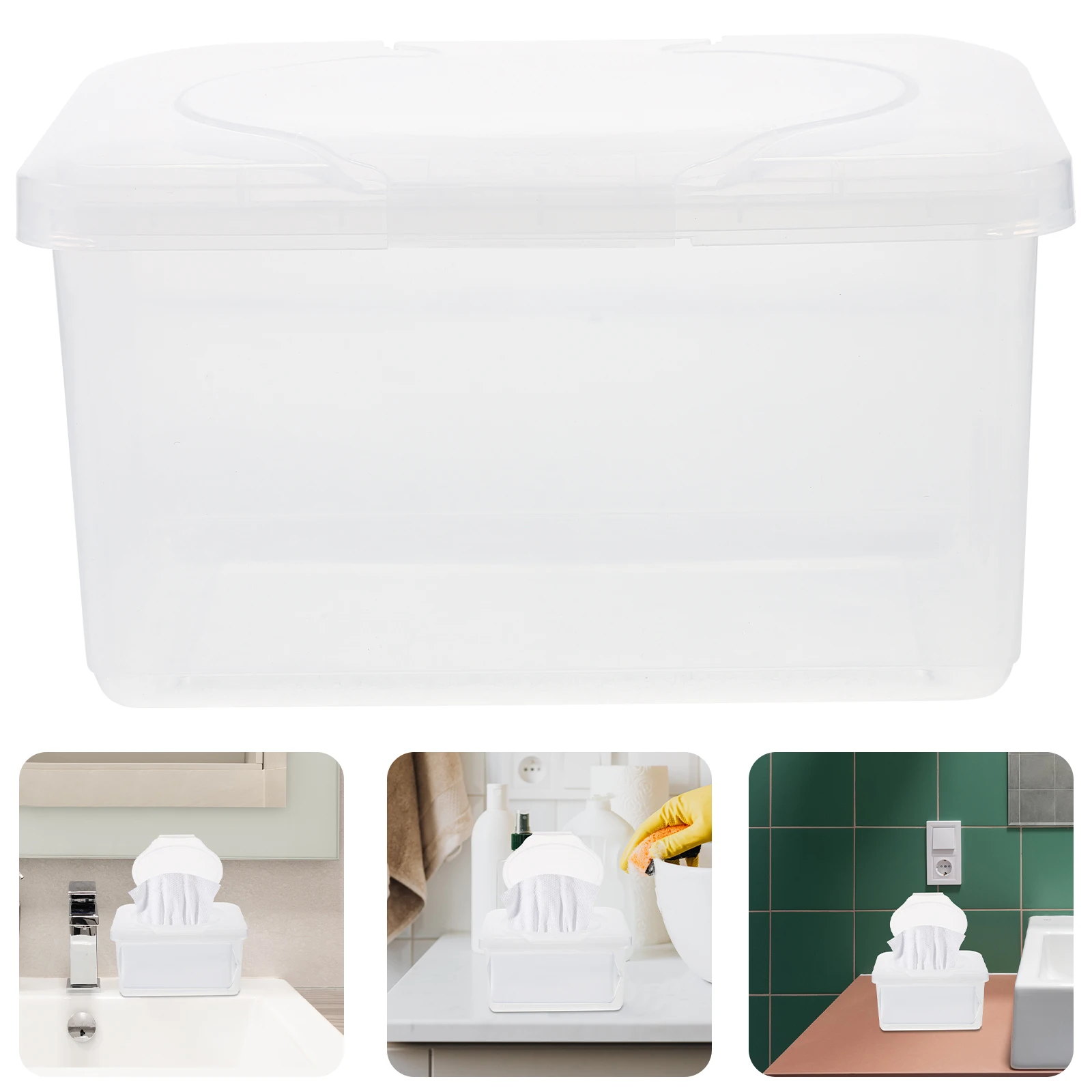 

1 Baby Wipes Dispenser Portable Tissue Box PP Material Travel Size Wet Wipes Container Bathroom Accessories Reusable Storage