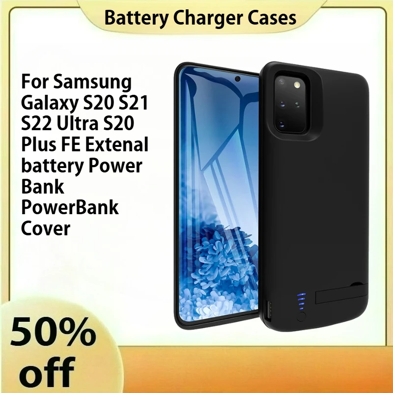 

S20 Shockproof battery charger case For Samsung Galaxy S20 S21 S22 Ultra S20 Plus FE Extenal battery Power Bank PowerBank Cover
