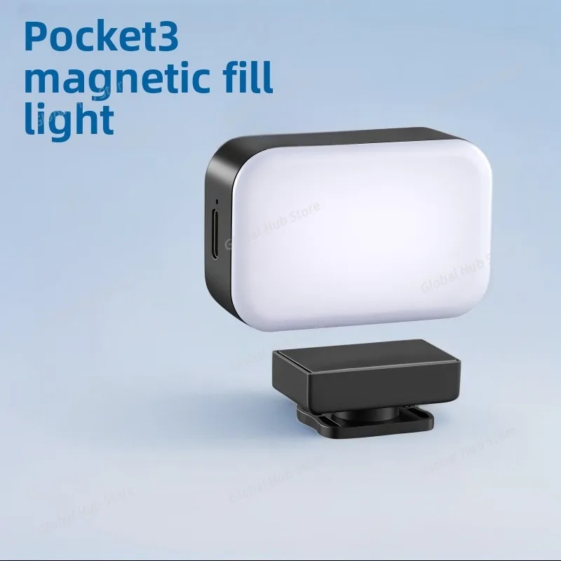 Magnetic Multi-functional Fill Light, Portable Pocket Light for Outdoor Live Streaming, Mobile Phone Photography and Lighting
