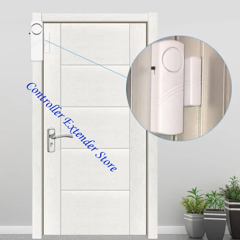 N84B Wireless Door Window Window Alarm Magnet مستشعر التنبيه لا توجد بطاريات مثالية لمصمم مكتب شقة المرآب المنزلي
