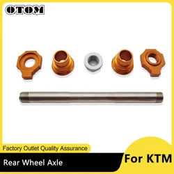 Motorcycle Accessories Rear Wheel Axle Hub Shaft W/ Spacer Nut Bushing For KTM EXC SX SXF XCF HUSQVARNA FE TC TE 125 250 350 450