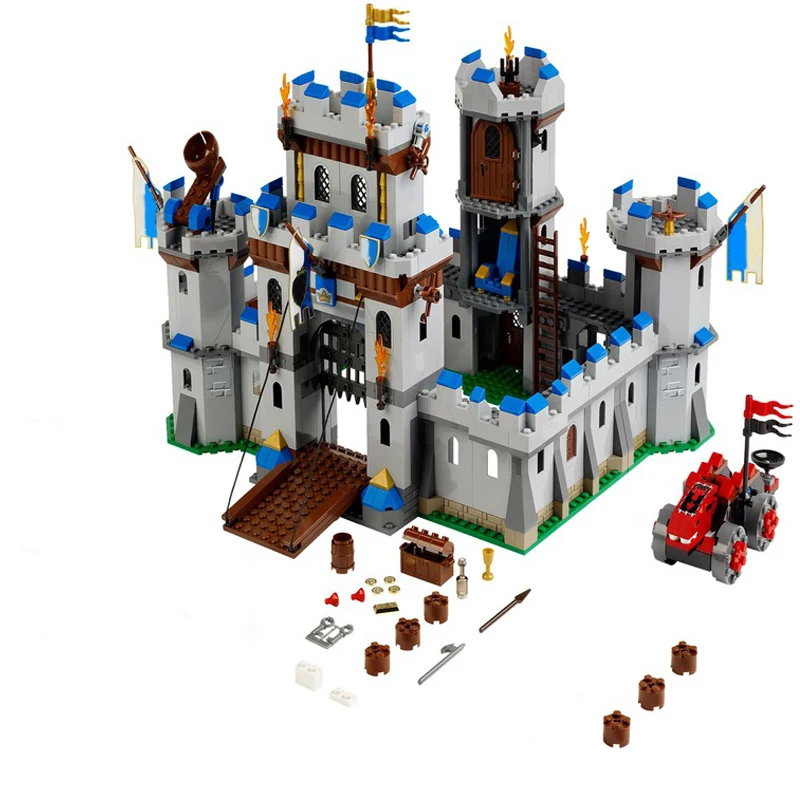 1003pcs European Medieval Street View King\'s Castle model creative ideas Retro child Toy Birthday Gift building blocks MOC-10305