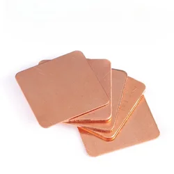 10 Stuks 0.3Mm/0.5Mm/0.8Mm/1.0Mm Laptop Koperen Plaat Plaat Strip Shim Thermische Pad Heatsink Blad Voor Gpu Cpu Vga Chip Ram Koeling