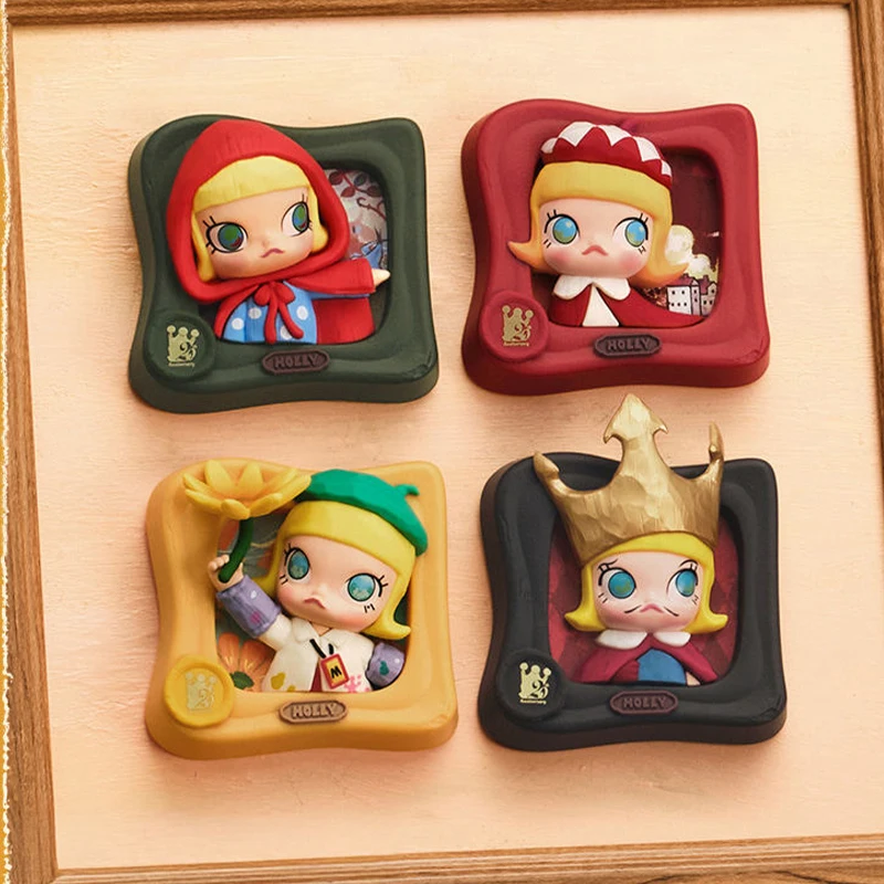 

POPMART Molly Scenery Along The Way Trendy Refrigerator Magnet Blind Box Toys Mystery Box Home Peripheral Birthday Gift