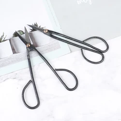 20cm Black Steel Bonsai Tool Long Handle Scissors Gardening Plant Branch Shears Jardinerias Utensilios Herramientas Agricolas