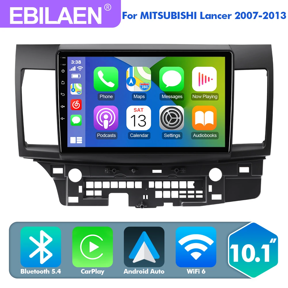 Android 13.0 Car Multimedia Player For Mitsubishi Lancer 10 2007-2013 Autoradio Navigation Camera 4G Carplay Android Auto