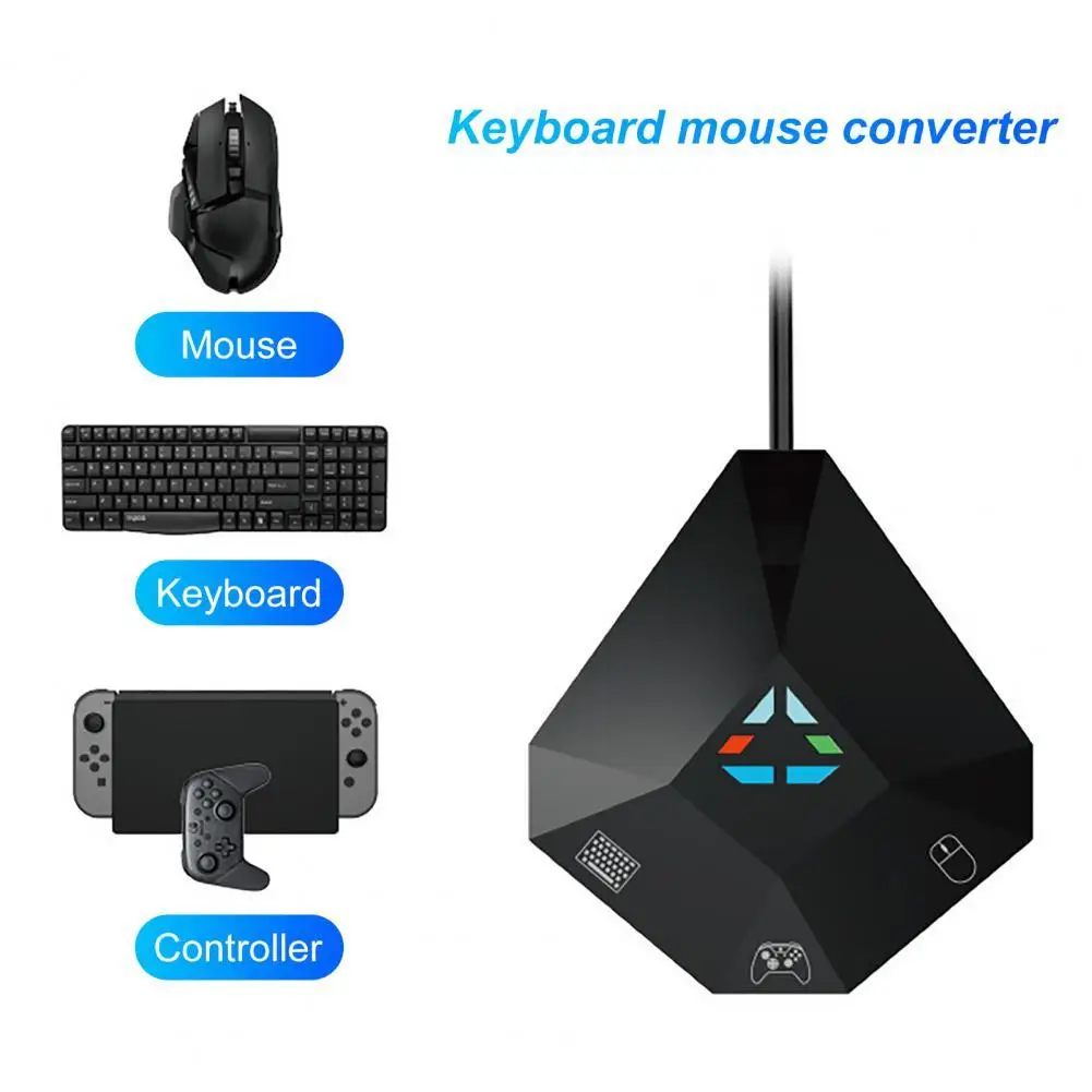 

Widely Compatible Wired Converter Quick Transmission Plug Play Keyboard Mouse Sensitive USB Adapter for PS4/3