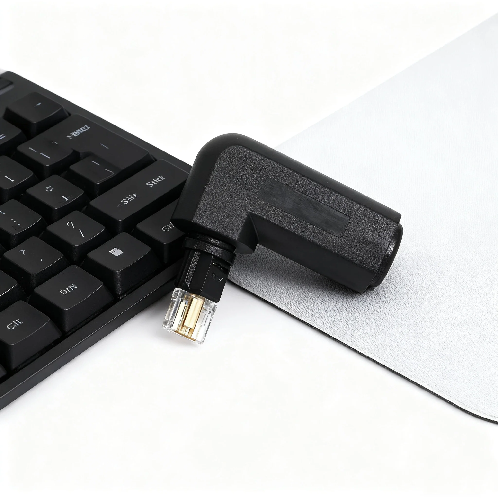 360 Degree Digital Audio Computer TV DVD Audio Fiber Optic Cable Square Port 90 Degree Optical Audio Connector Adapter