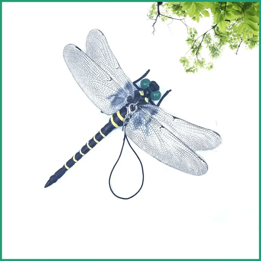 Hobbies PVC Simulation Dragonfly Wing Length 12CM Black Insect Model Dragonfly Insect Model Outdoor