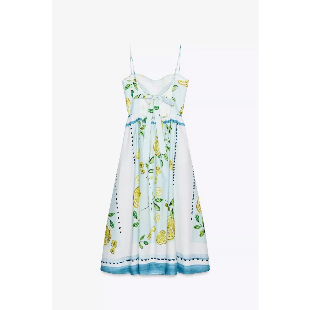 

Летняя новинка: хлопковая юбка А-силуэта с принтом лимонов, высокая талия, застежка-молния, средней длины, для повседневной носки, больших размеров