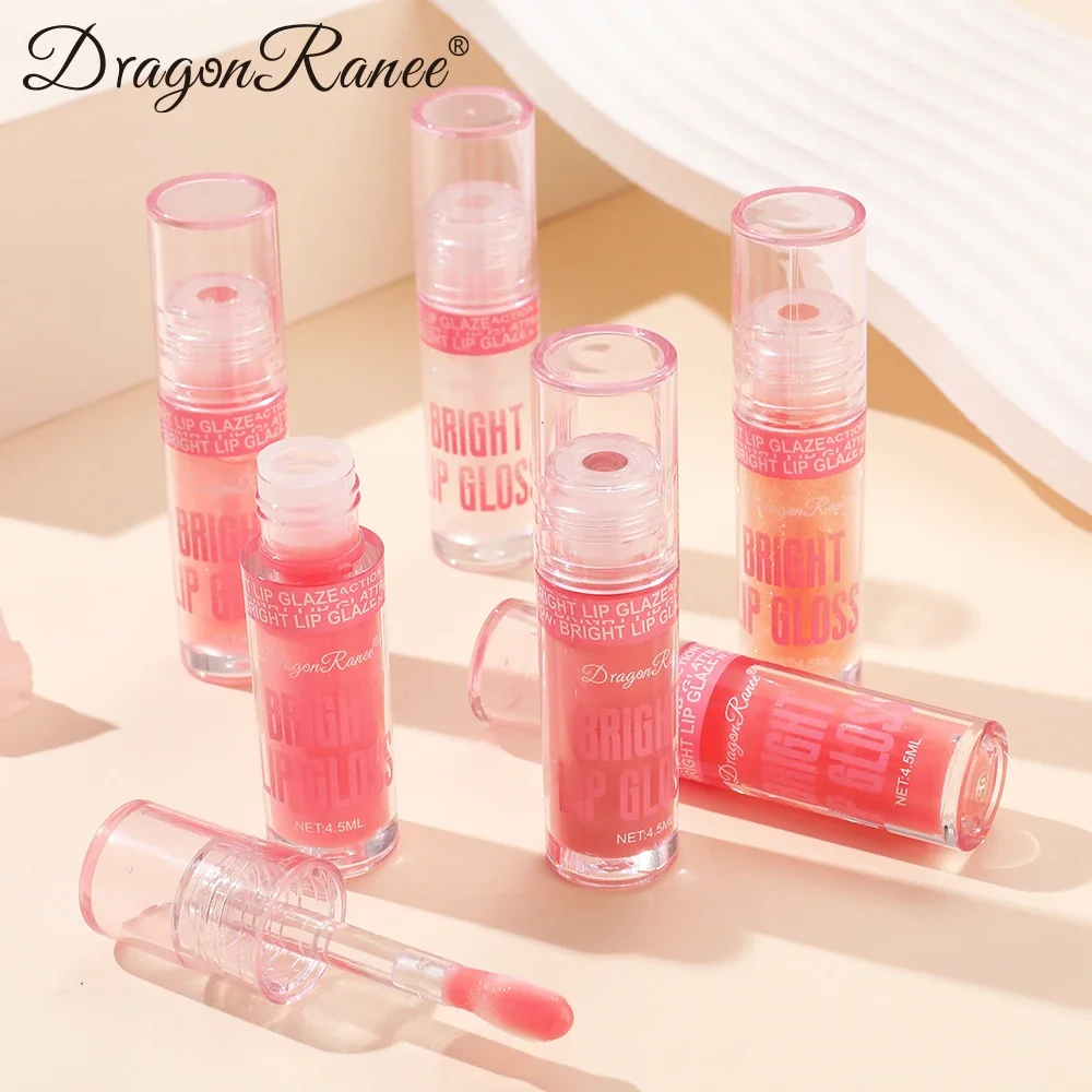 ملمع شفاه لامع، ترطيب ملمع شفاه مائي، تركيبة خفيفة الوزن تقلل الخطوط الدقيقة، لمسة نهائية مرآة غير لزجة #4