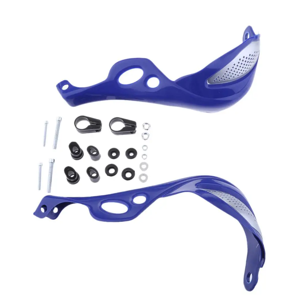 Universal Motorcycle Hand Guards Bright Color Plastic with Brackets for 22mm Handlebar Motocross Trail Riding