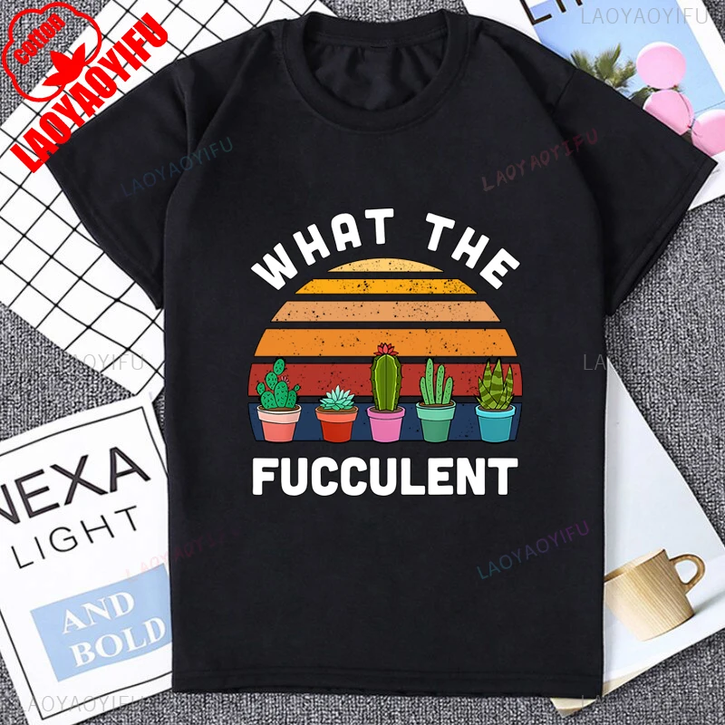 ما هو نبات بوعاء مضحك بونساي الصبار الجرافيك تي شيرت القطن موضة عادية فضفاض رجل التي شيرت Harajuku الهيب هوب تيز